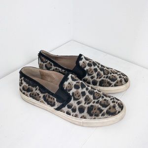 Antonio Melani Leopard print loafers, Size 8M